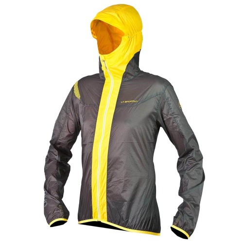 Geaca Trail Running Barbati La Sportiva Oxygen Evo Windbreaker Grey Yellow