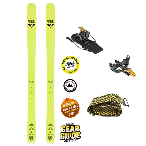 Pachet Schiuri De Tura Black Crows Orb Freebird 2020 Cu Piei De Foca Pellis Hybrid Si Legaturi ATK RT 10 91 Mm